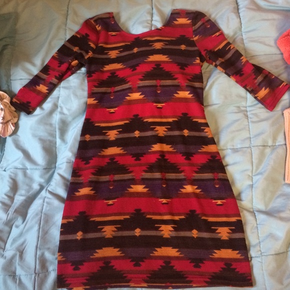 American rag tribal print dress