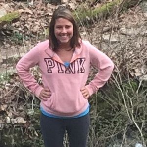 Orange PINK half zip.