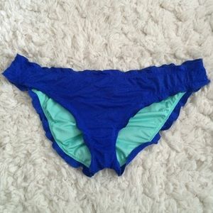 Blue cheeky Victoria's Secret bikini bottom