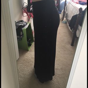 Black maxi skirt