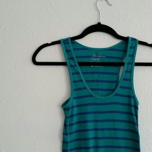 American Eagle Ribbed Striped Tank