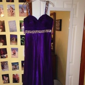 Purple prom dress