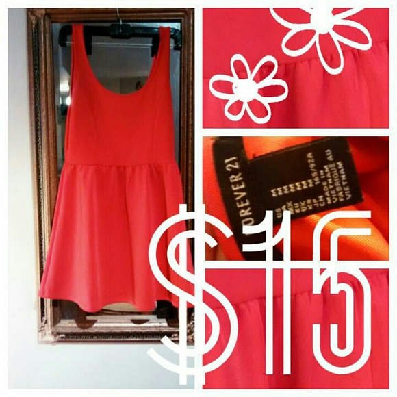 (SOLD) Bright Red Mini-Dress