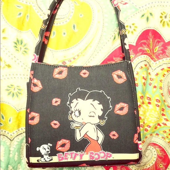 Betty Boop rhinestone kiss hard purse