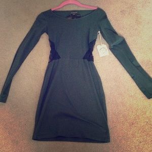 Long sleeve obey dress