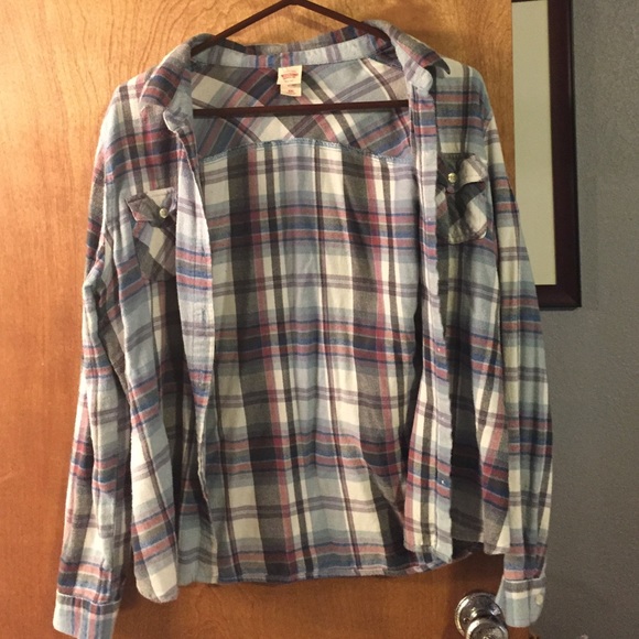 Pink/Red and Blue Flannel