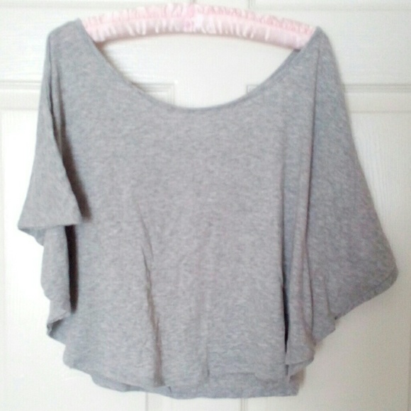 Grey Flowy Top