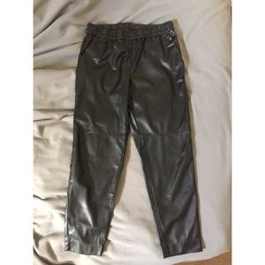 On trend! Faux leather joggers! NWT