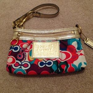 Coach Multi Color Wristlet