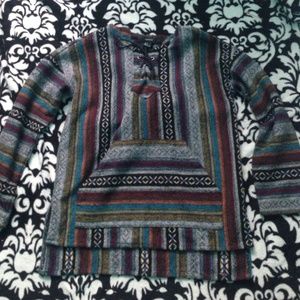 Forever 21 poncho hoodie sweatshirt