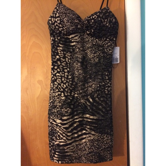 Animal print party dress