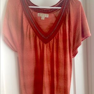 Never worn beautiful burnt orange blouse.