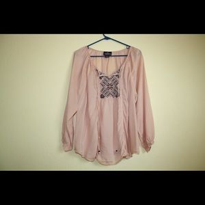 Flowy pinkish, dressy top