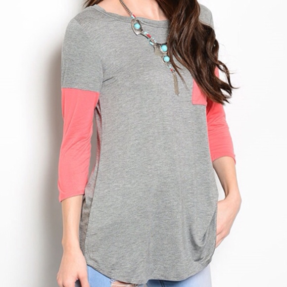 ‼️SALE‼️Becky ColorBlock Tunic - Picture 3 of 3