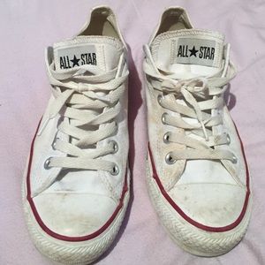 White classic converse size 8