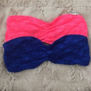 NWT VS Pink lace bandeau