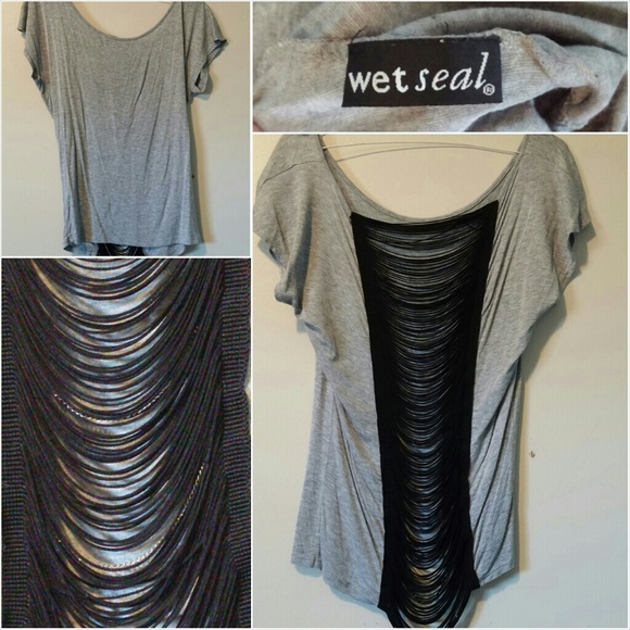 Wet Seal Tops - Chain-back Tee