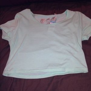 Mint colored crop top, never worn!