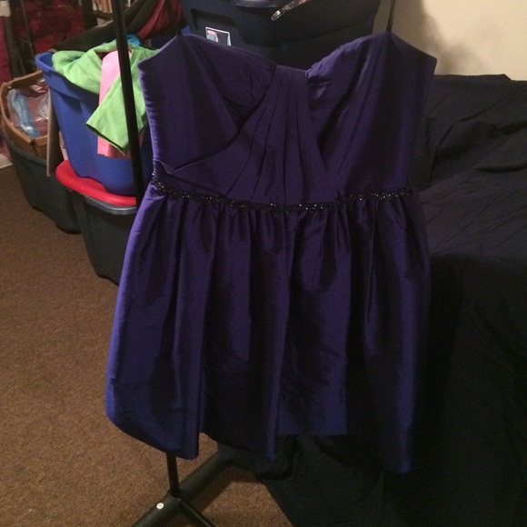 Strapless cocktail dress (midnight blue)