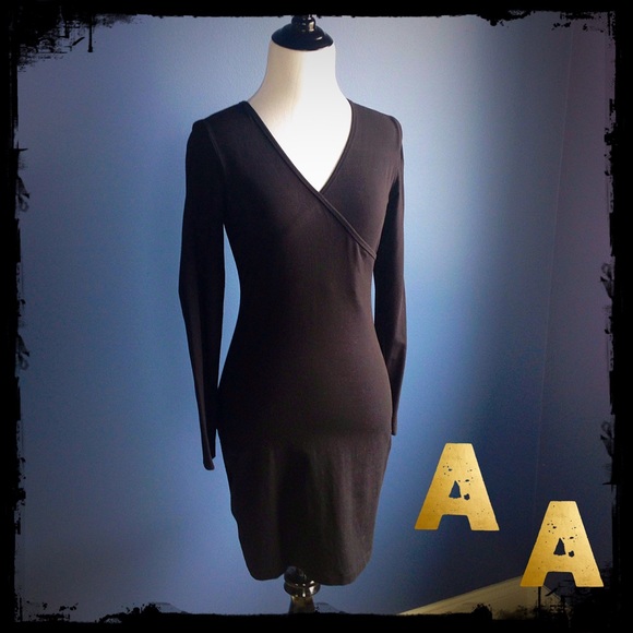 American Apparel Black Body Con Dress