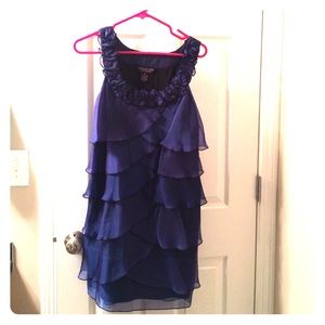 Blue/Purple Cocktail Dress with iridescent sheen