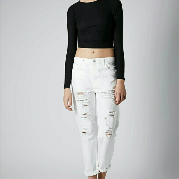 White Boyfriend Jeans