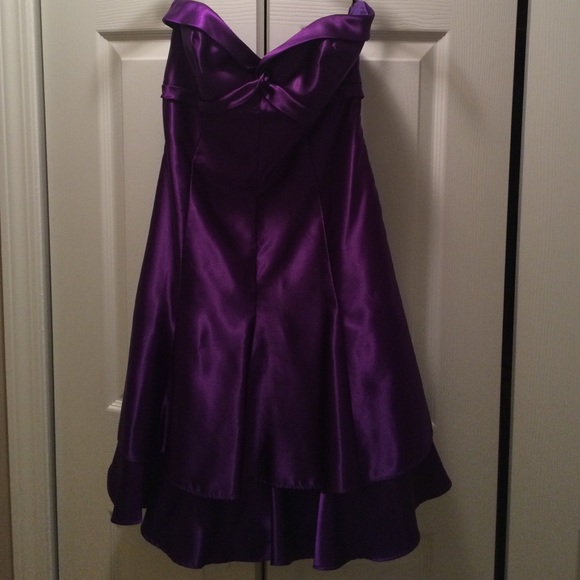 Satin cocktail dress