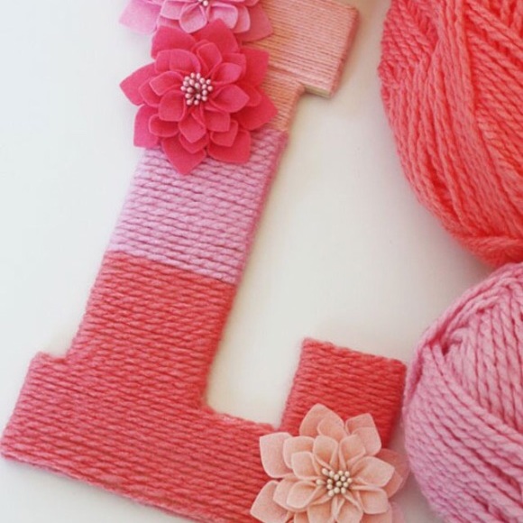Custom Ombré Letter Door Wreath