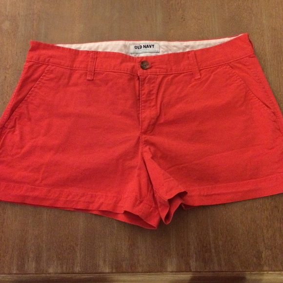 Old Navy 3" inseam shorts - coral