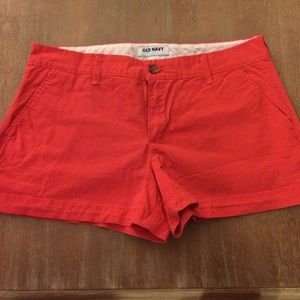 Old Navy 3" inseam shorts - coral