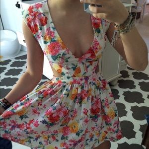 Floral Print Vintage Dress
