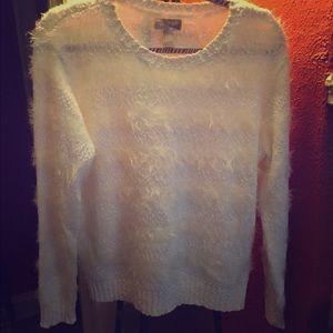 White Feather Sweater