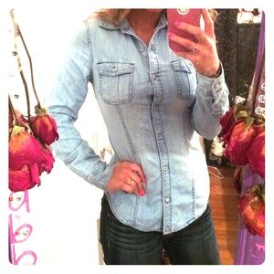 Chambray button up