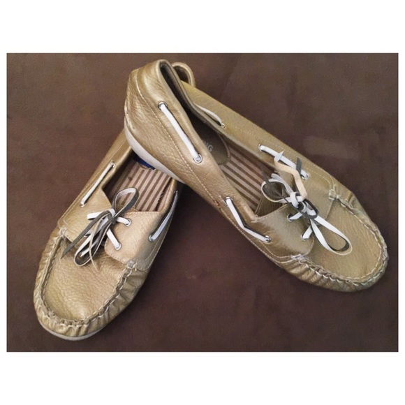 Gold Boat Shoes