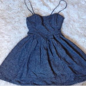 Grey denim dress