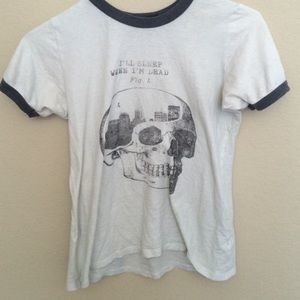 Brandy Melville skull shirt