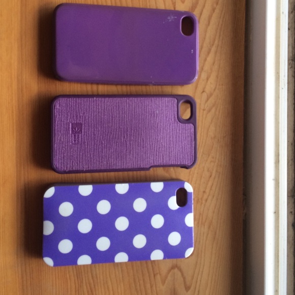 🚫SOLD 🚫 3 purple iPhone 4/4s cases