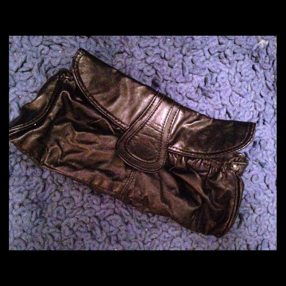 Black clutch purse