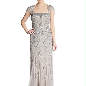 Geometric sequined gown