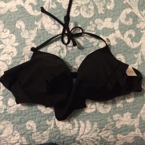 Black VS pink halter baiting suit top