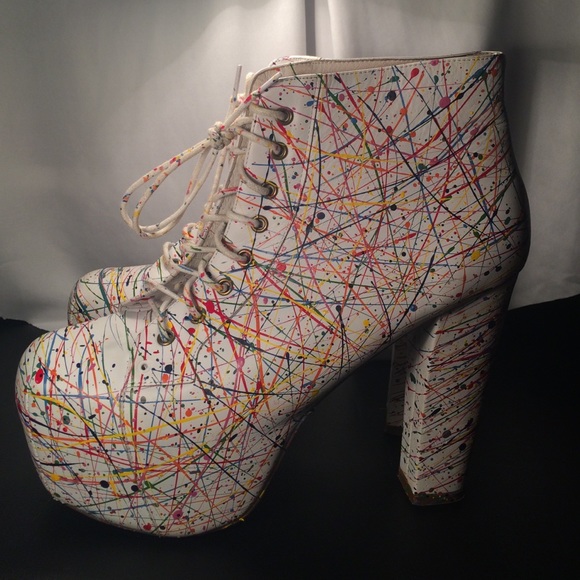 Jeffrey Campbell Shoes - Jeffery Campbell Paint Splatter Platforms