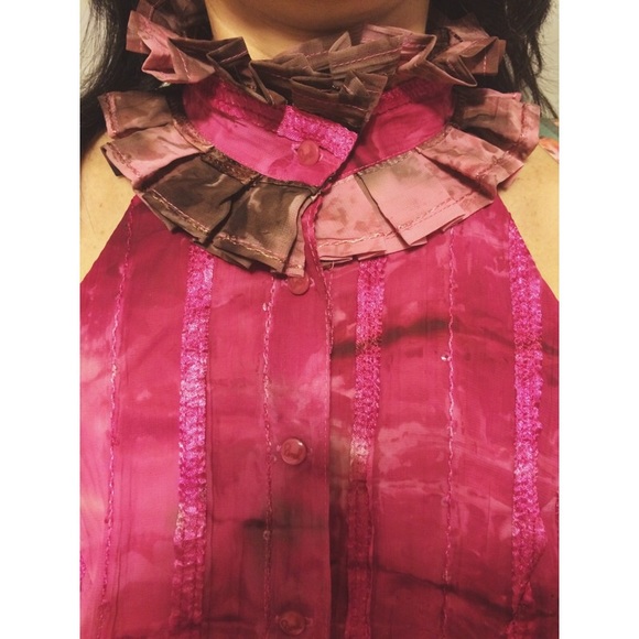 $400 BRAND NEW CARLOS PINTEL CUT OFF SHOULDER TOP - Picture 3 of 4