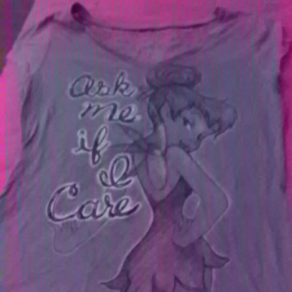 DisneyTinker Bell "Ask me if i care" shirt
