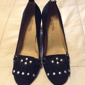 ❗️SOLD ❗️Michael Kors fringe high heel loafers