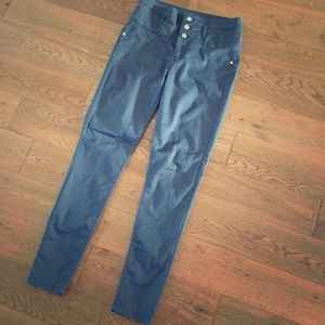 Refuge Grey High Waisted Skinny Jeans