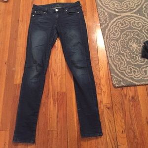7 jeans dark wash skinny