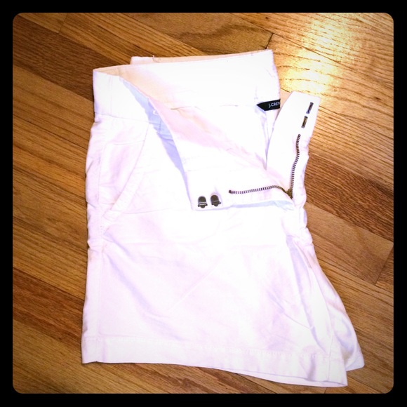 J Crew 5 inch White Shorts- size 10