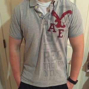 BUNDLE!! American Eagle Men's Gray Large Shirt