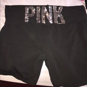 PINK yoga shorts