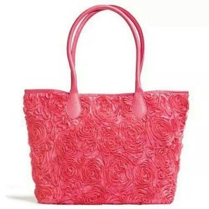 NWT Avon Pink Rosette Tote Bag